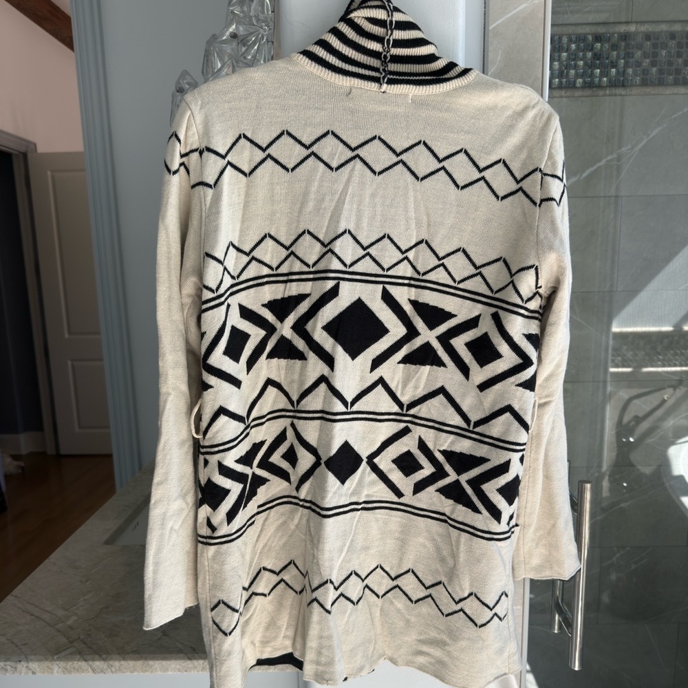 Ash Rain + Oak Aztec Print Cardigan Large - Picture 3 of 10
